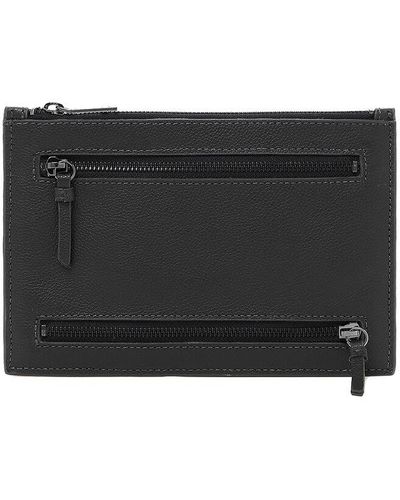 Botkier Chelsea Medium Leather Wristlet Clutch - Black