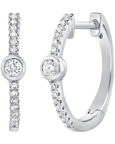 Sabrina Designs 14k Gold 0.09 Ct. Tw. Diamond Earrings - White