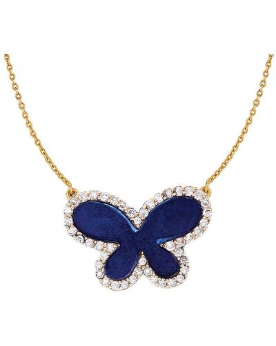 Ariana Rabbani 14k 0.24 Ct. Tw. Diamond Necklace - Blue