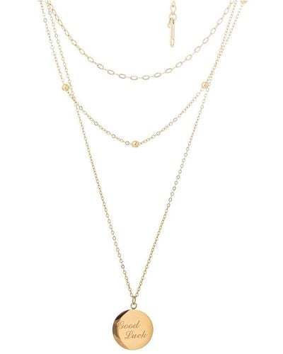 Eye Candy LA The Luxe Collection Dainty 3pc Necklace Set - White