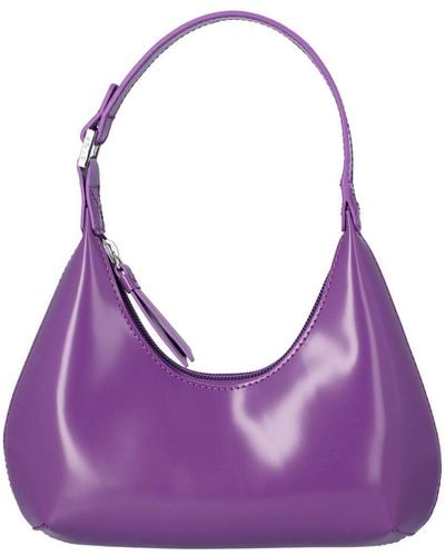 BY FAR Baby Amber Leather Shoulder Bag - Purple