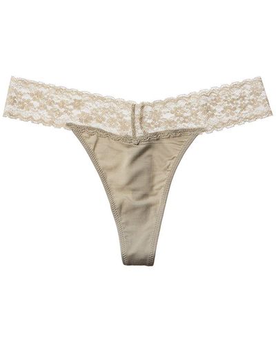 WeWoreWhat Lace Thong - White