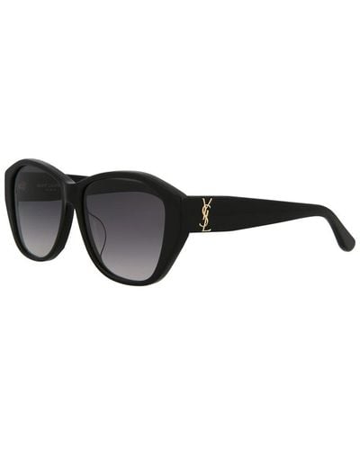 Saint Laurent Slm8f 57mm Sunglasses - Black