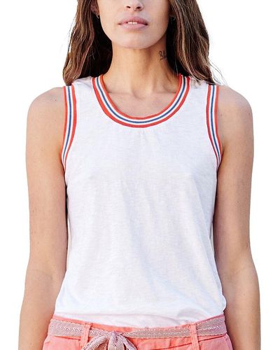 Sundry Ringer Racerback Tank - White