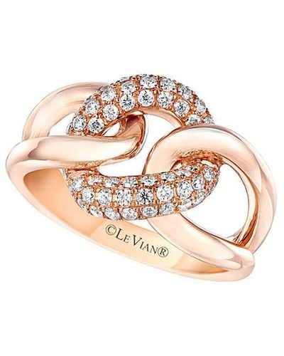 Le Vian ® Vanilla Link'ing 14k Rose 0.51 Ct. Tw. Diamond Ring - Multicolor