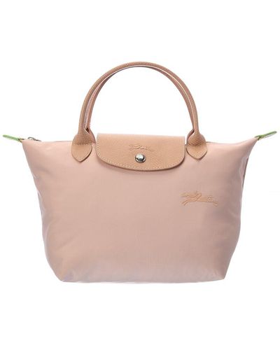 Longchamp Le Pliage Green Nylon Bag - Pink