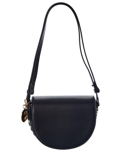 Stella McCartney Frayme Small Flap Shoulder Bag - Black