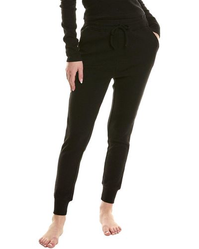 Rachel Parcell Waffle Fitted Jogger Pant - Black