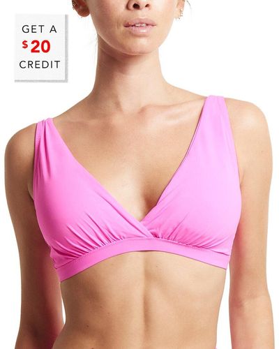 Hanky Panky Swim Wrap Bikini Top With $20 Credit - Pink