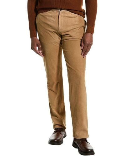 Tod's Suede Chino Pant - Natural