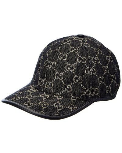Gucci GG Denim Baseball Cap - Black