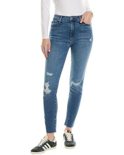Black Orchid Carmen High Rise Ankle Fray Jazz It Up Jean - Blue