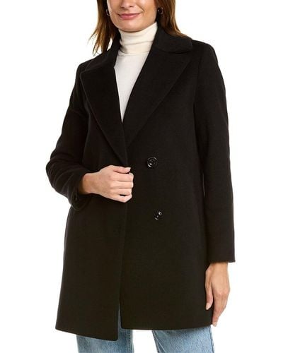 Cinzia Rocca Wool & Cashmere-blend Coat - Black