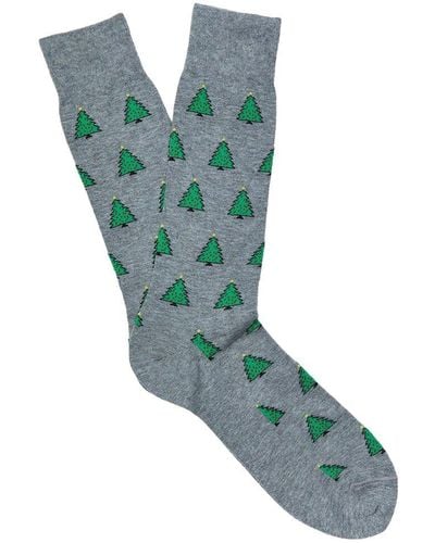J.McLaughlin Xmas Tree Socks - Green
