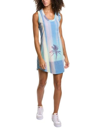 Sol Angeles Sunset Palm Tank Dress - Blue