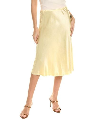 Nation Ltd Mabel Bias Midi Skirt - Yellow
