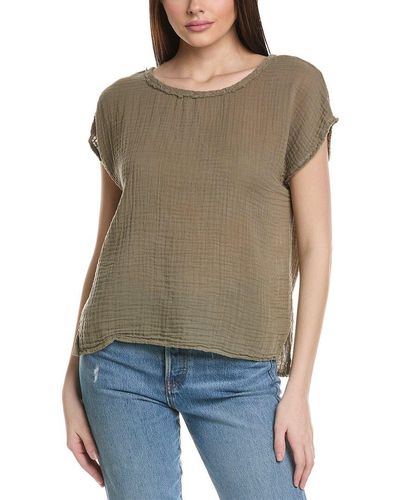 Michael Stars Amy Scoop Neck Top - Multicolor