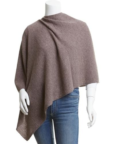 Hannah Rose 4-ways Cashmere Topper - Brown