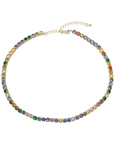Eye Candy LA Luxe Cz Skylar 3pc Necklace Set - Metallic