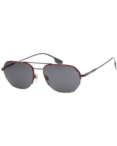 Burberry Be3140 57 Mm Sunglasses - Metallic