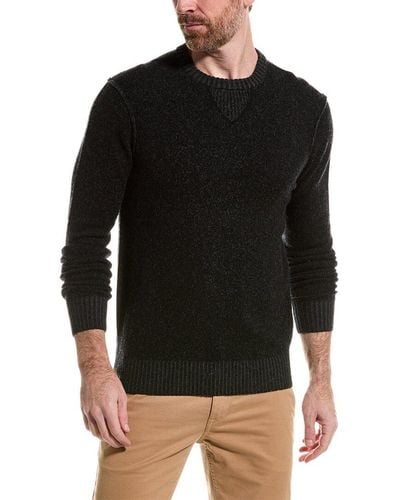 RAFFI Wool & Cashmere-blend Crewneck Sweater - Black