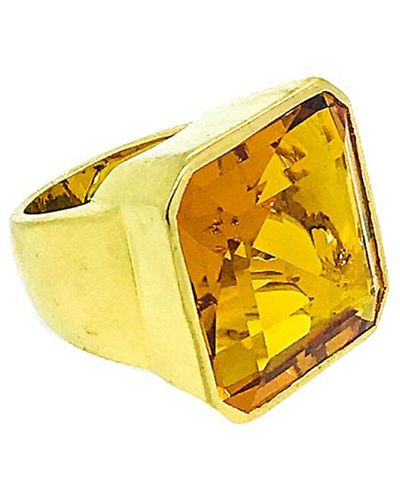 Arthur Marder Fine Jewelry Gold Over Silver 30.00 Ct. Tw. Citrine Ring - Multicolor