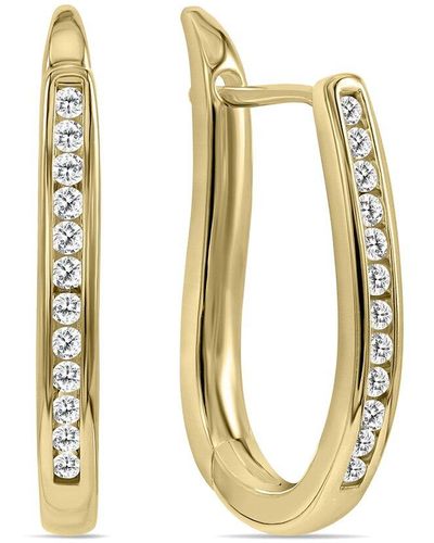 Monary 10k 0.23 Ct. Tw. Diamond Earrings - Metallic