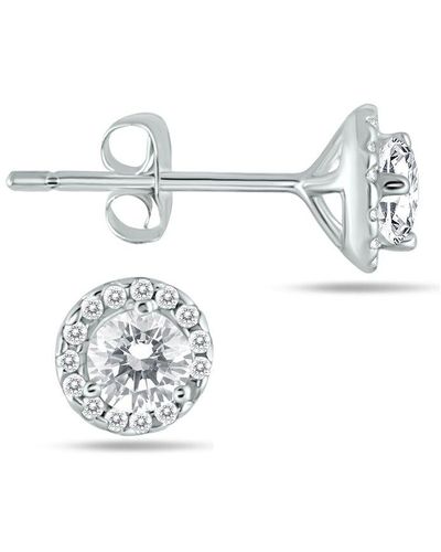 Monary 14k 0.58 Ct. Tw. Diamond Earrings - White
