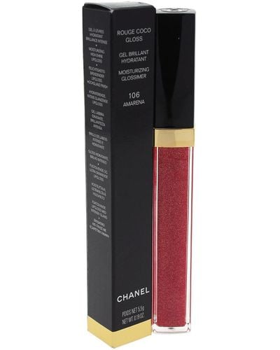 Chanel 0.19Oz #106 Amarena Rouge Coco Gloss Moisturizing Glossimer - Black