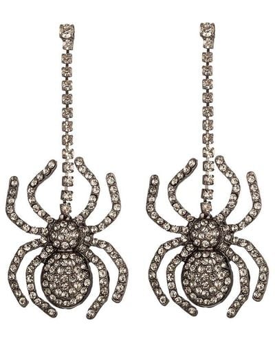 Eye Candy LA Spider Earrings - Metallic