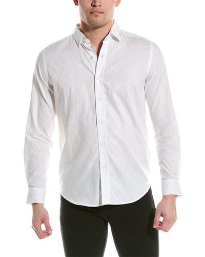 Robert Graham Kamal Tailored Fit Woven Shirt - White