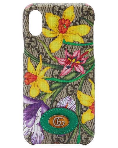 Gucci Ophidia Gg Flora Iphone X/Xs Case Cover - Natural