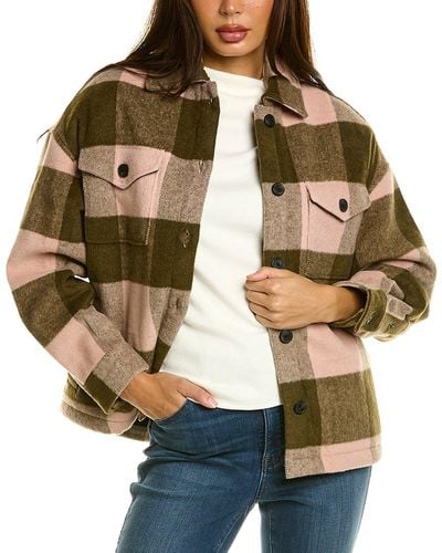 AllSaints Luella Check Wool-blend Jacket - Brown