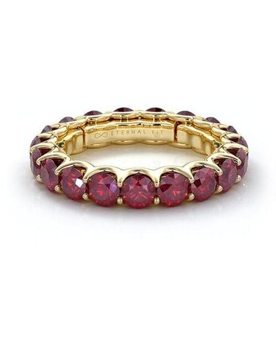 The Eternal Fit 14k 3.60 Ct. Tw. Ruby Eternity Ring - White