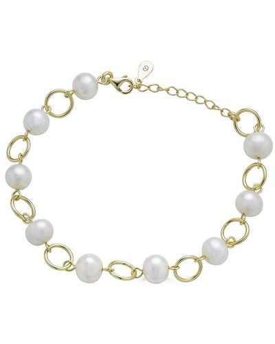 Belpearl Silver Pearl Bracelet - Metallic