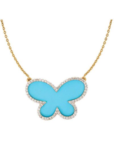 Ariana Rabbani 14k 0.44 Ct. Tw. Diamond Necklace - Blue