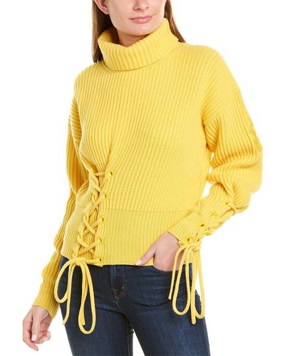 Moncler Wool & Cashmere-blend Sweater - Yellow