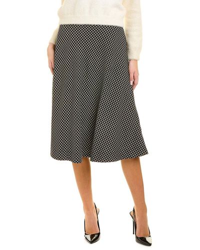 Piazza Sempione Wool-blend Skirt - Gray