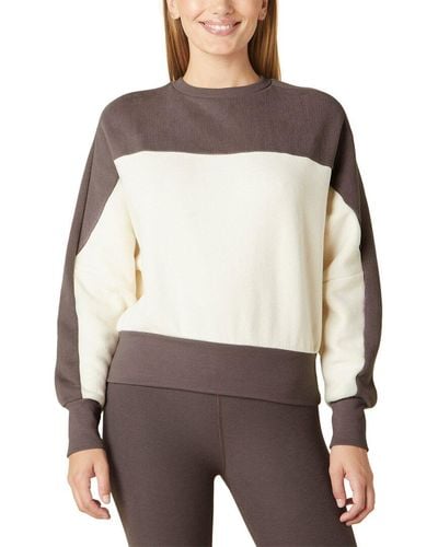 Beyond Yoga Line It Up Sweatshirt - Gray