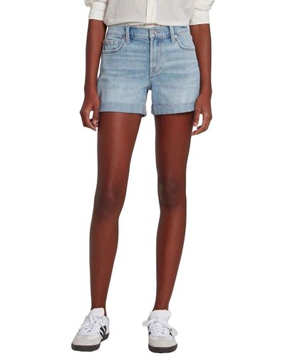 7 For All Mankind Mid Roll Short - Blue