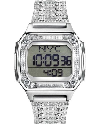 Philipp Plein Hyper $hock Crystal Watch - Grey