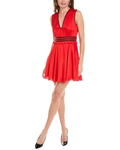 The Kooples Silk Mini Dress - Red