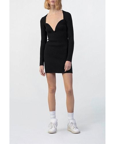 GAUGE81 Mija Wool-blend Mini Dress - Black