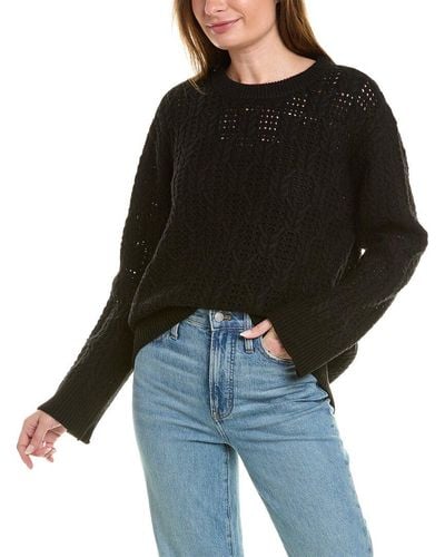 Rag & Bone Divya Cable Wool Sweater - Black