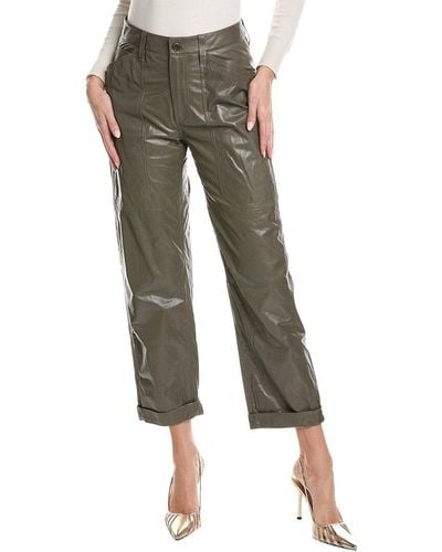 Brunello Cucinelli Leather Pant - Green