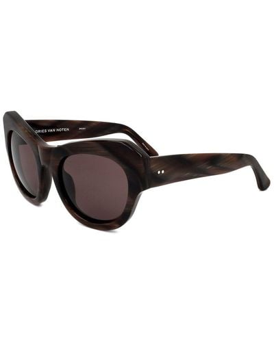Linda Farrow Dries Van Noten By Linda Farrow Dvn99 53mm Sunglasses - Black