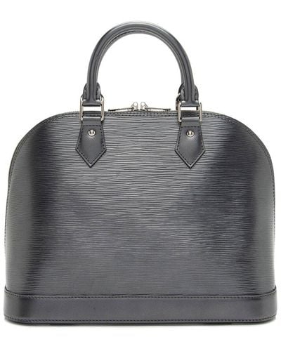 Louis Vuitton Epi Leather Alcantara Alma Pm (Authentic Pre-Owned) - Grey