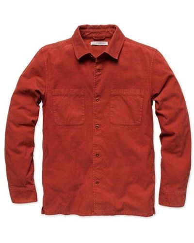 Outerknown Townes Corduroy Shirt - Red