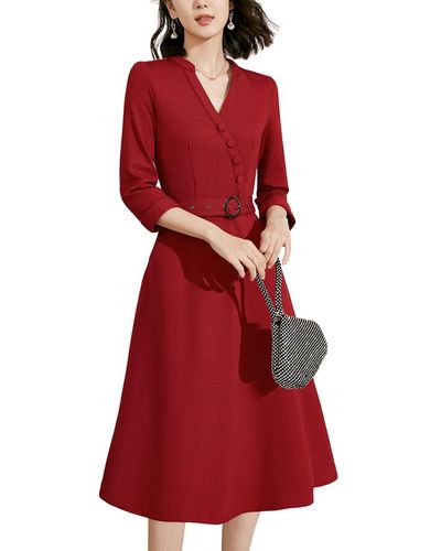 ONEBUYE Dress - Red