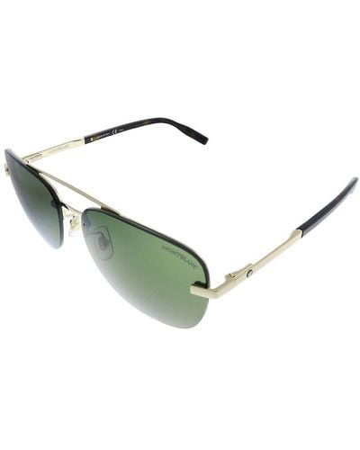Montblanc Unisex Mb0056s 60mm Sunglasses - Green